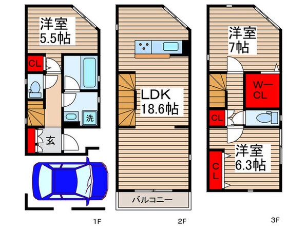 Kolet新柴又#04の物件間取画像